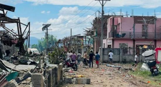Huge blast kills dozens in Village in Myanmar